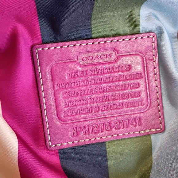 Coach Legacy Mini Willis Berry Colorblock Leather Crossbody Bag - Picture 9 of 17